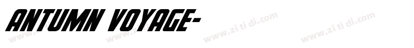 ANTUMN VOYAGE字体转换